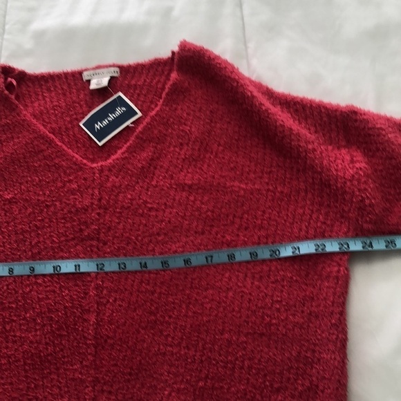 NWT Sincerely Jules soft hot pink v neck sweater medium that can be layered - Picture 3 of 7